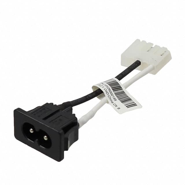 C810070M6MLX5HW(R) CBL ASSY RECT 2P SKT-IEC320 0.2'