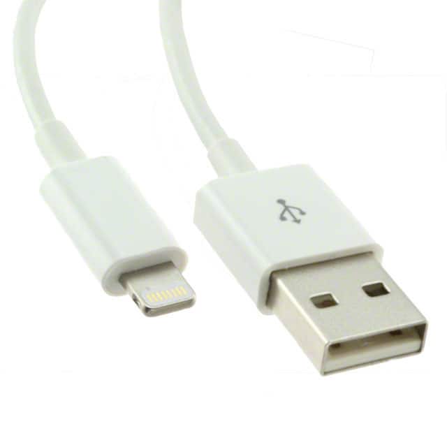 104-1030-WH-00200 LIGHTNING TO USB CABLE WHT 2M