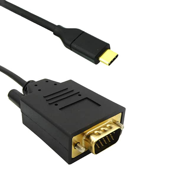BC-VC003F CBL ASY USB C M-F DSUB 15P HD 3'
