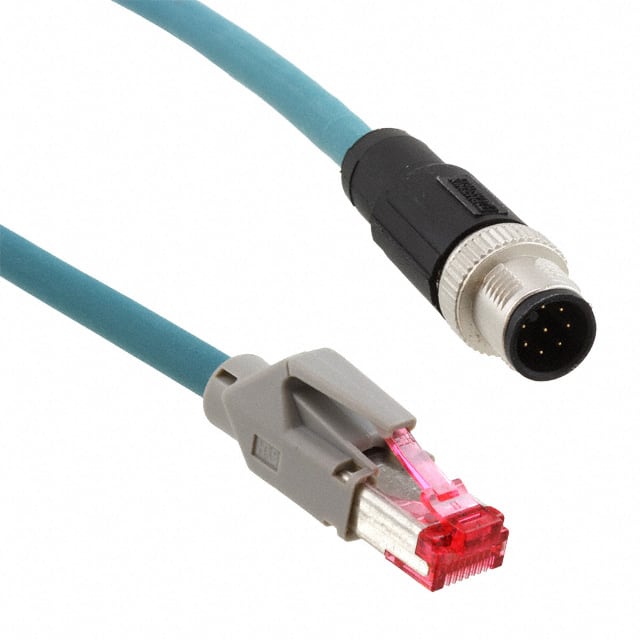 1406117 NTWRK CBL 8POS 2M M12-RJ45 CDE A