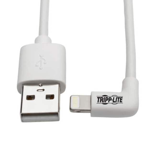 M100-006-LRA-WH RIGHT-ANGLE LIGHTNING CABLE, USB