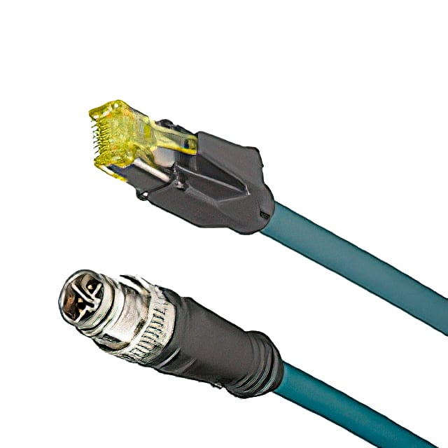 1203410501 CORDSET M12 TO RJ45 CAT6A BLUE P