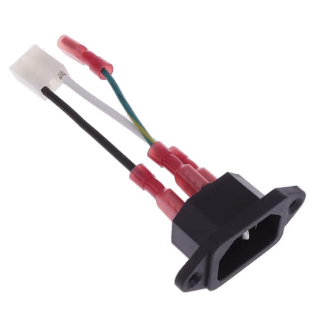C1410070M6MLX3(R) CBL ASSY RECT 3P SKT-IEC320 0.2'