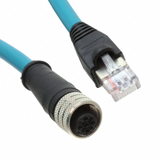 1300480200 MIC 4P FEMALE M12 - MALE RJ45