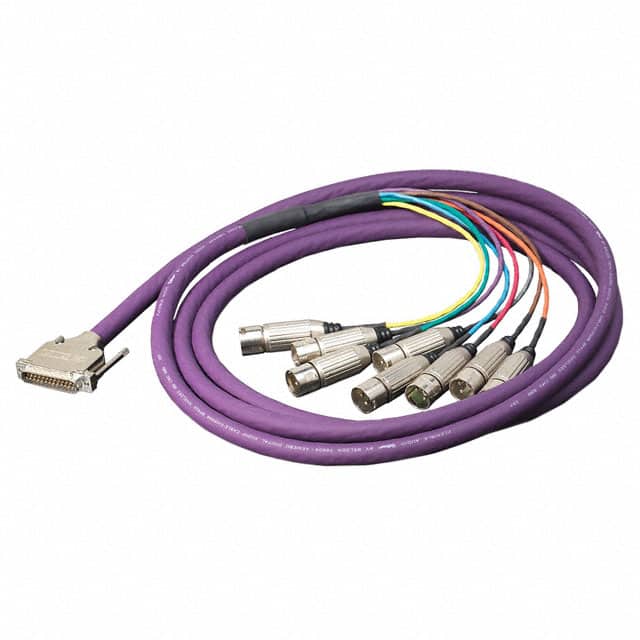 DB25M10XLRM DB25 MALE TO 8-AAA3M
