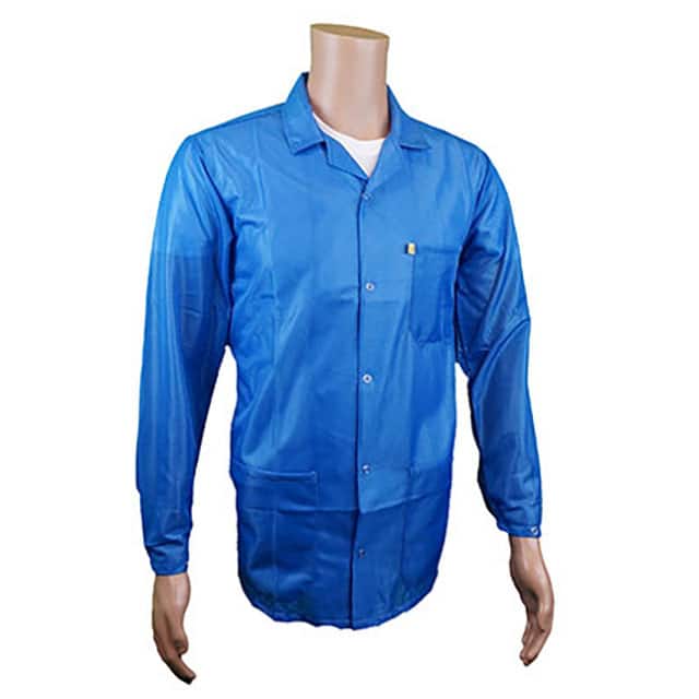 DK-JKC9022SPLB ESD JACKET SNAP CUFF S LT BLUE