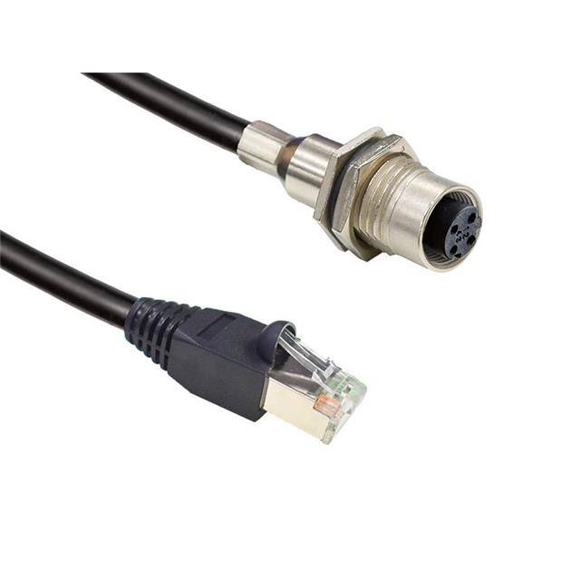 MSDS-04PFFJ-SF8CA5 M12 D CODE RECEPTACLE SHIELDED T