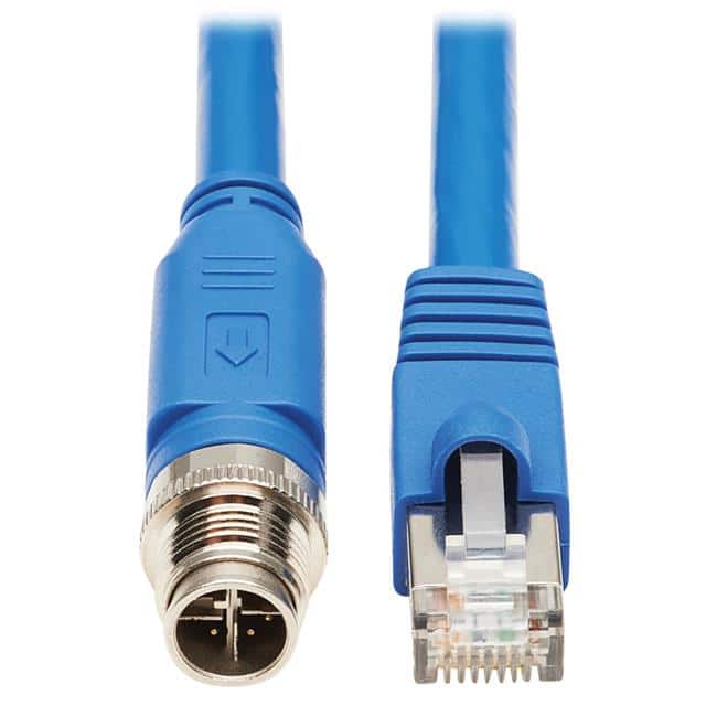 NM12-6A2-02M-BL M12 X-CODE CAT6A 10G F/UTP CMR-L