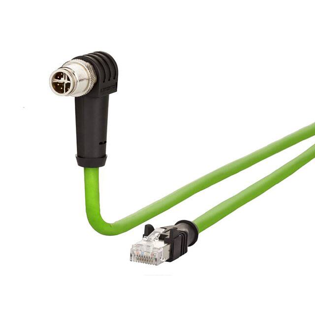 142M2X59100 M12 ETHERNET CABLE, M12 X-CODE,