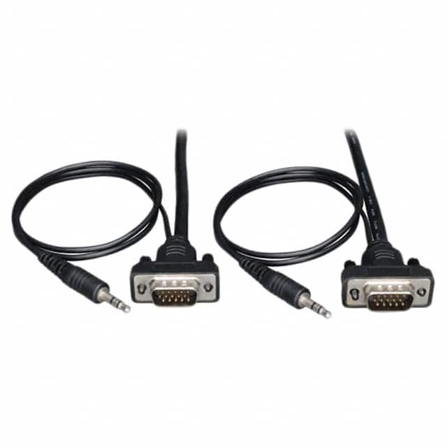 P504-006-SM CABLE AUD HD15 M/M 3.5MM M/M 6'
