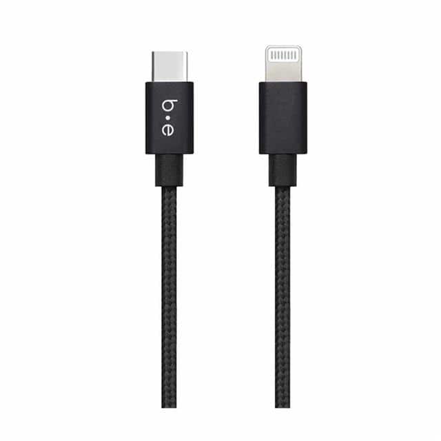 BEC2CL6B BRAIDEDUSB-CTOLIGHTNINGCABLE6FTB