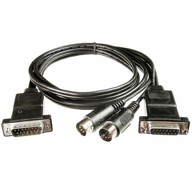 AK240-2 CABLE MIDI-ADAP DB15M-DB15F 2M
