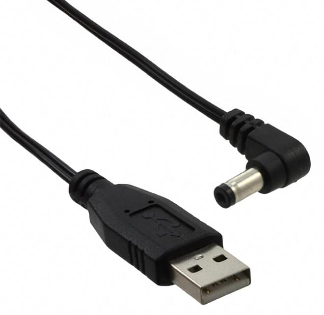 10-00255 CABLE USB-A 4.75X1.7 CNTR NEG RA