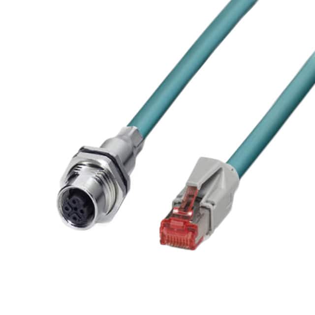 1656770 M12 PANEL FEED-THROUGH 4-POS 5M