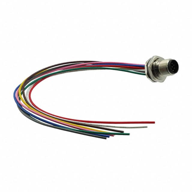 T4171020008-001 CBL 8POS MALE TO WIRE 0.66'