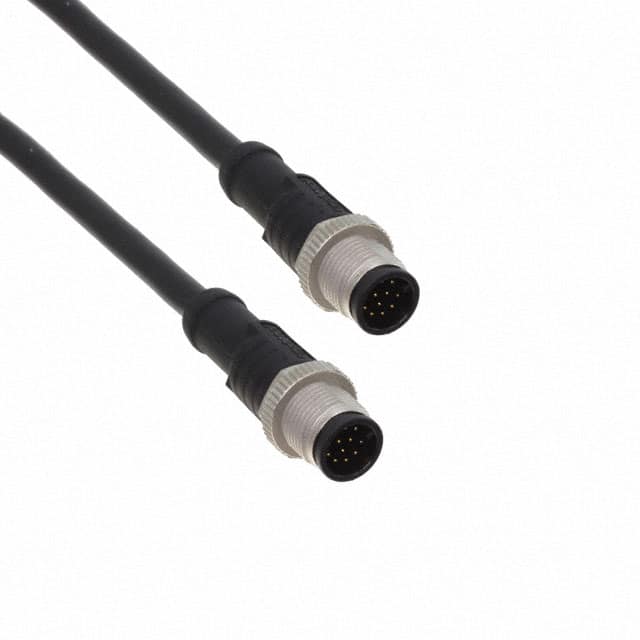 M12A12ML-12AML-SBA05 CBL 12POS MALE TO MALE 1.64'