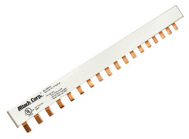 3P25U3/27 The Altech Corporation 3P25U3/27 is a 3-phase bus bar designed for use with miniature molded circuit breakers. It offers a 100A/480VAC rating and 25mm² conductor size.