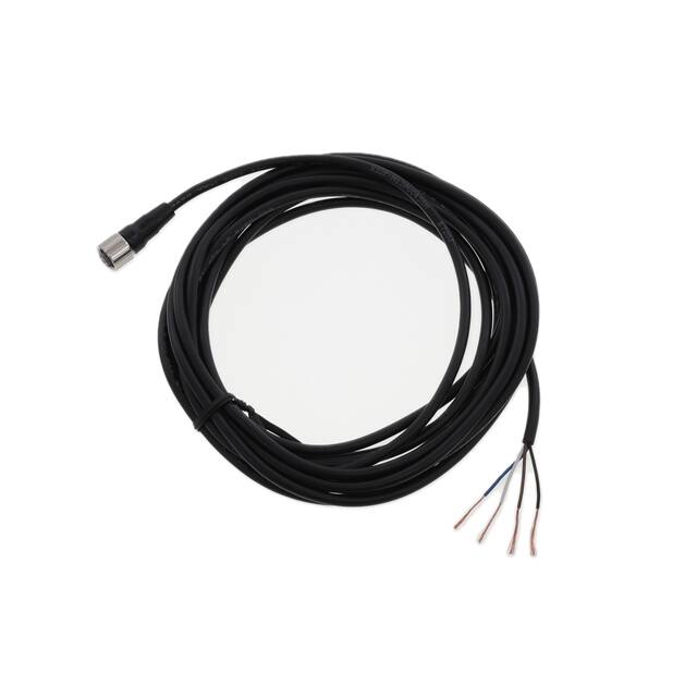 XS2F-M12PVC4S5M CBL 4POS FMALE TO WIRE 16.4'