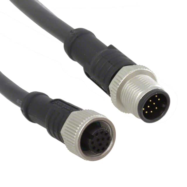 M12A12ML-12AFL-SB002 CBL 12POS MALE TO FMALE 6.56'