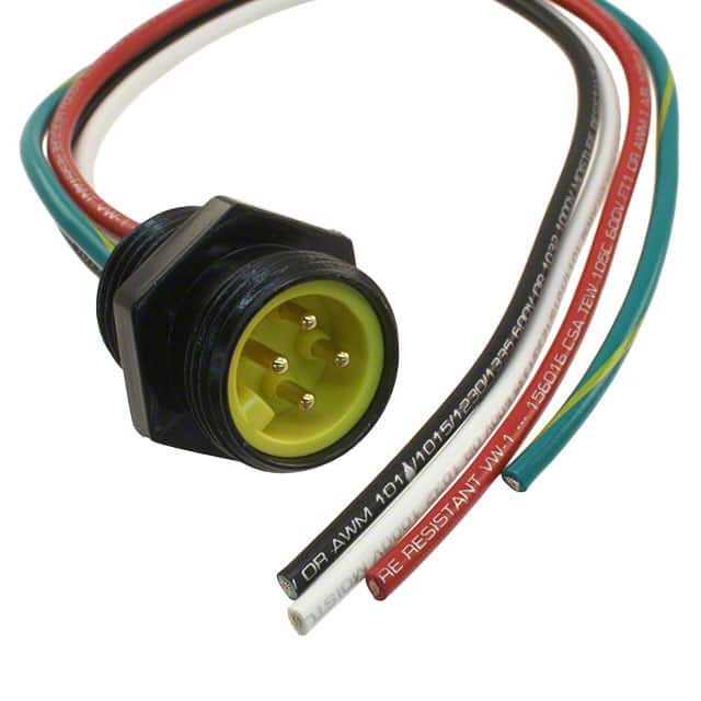 1300130353 CBL 4POS MALE TO WIRE 1'