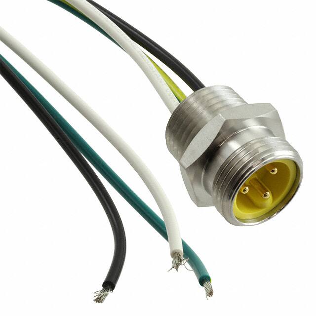 1300130203 CBL 3POS MALE TO WIRE 1'