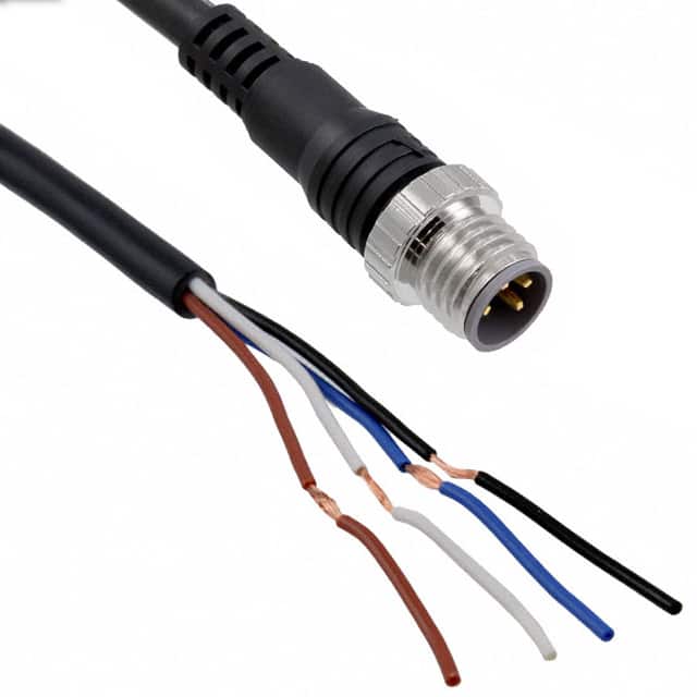 XS3H-M421-401-R CBL 4POS MALE TO WIRE 3.28'