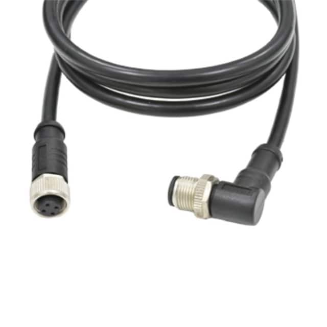 M12A04FL-12AMR-SB001 CBL 4POS MALE TO FMALE 3.28'
