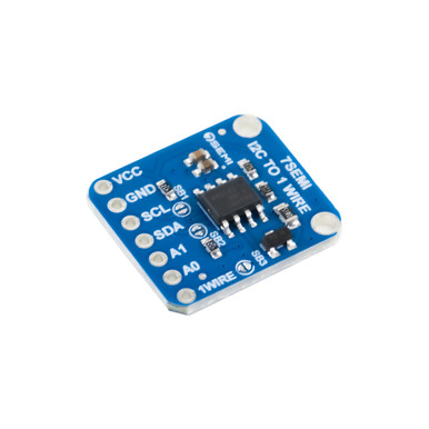 DS2482-100 The DS2482-100 is an I2C to 1-Wire master breakout module from Dallas Semiconductor. It facilitates seamless protocol bridging for embedded applications.