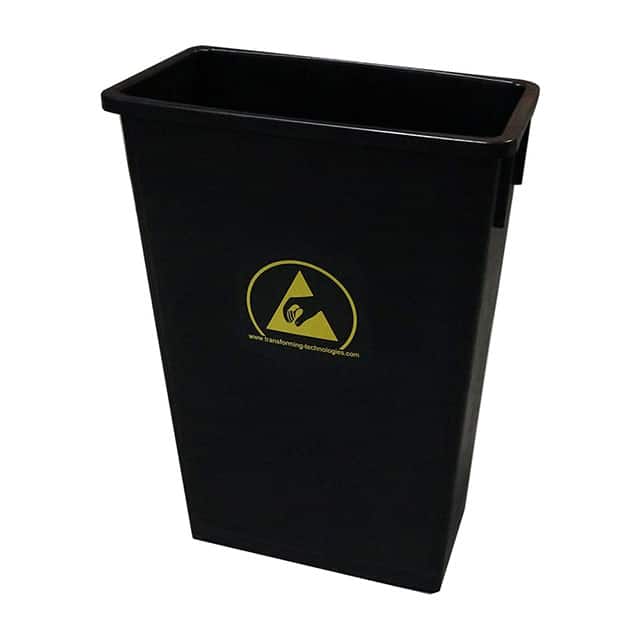 WBAS90 CONDUCTIVE WASTE BSKT 22GAL BLK