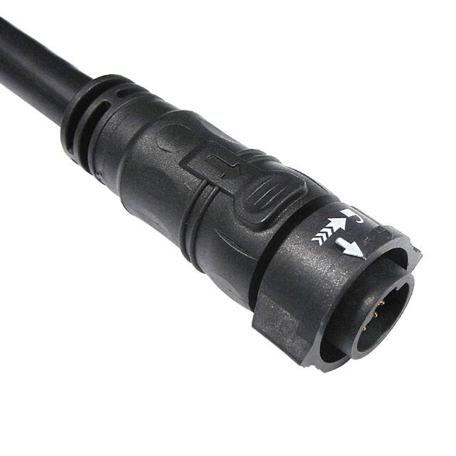 CBD-08AFMM-QL8F01 CBL 8POS MALE TO WIRE 3.28'