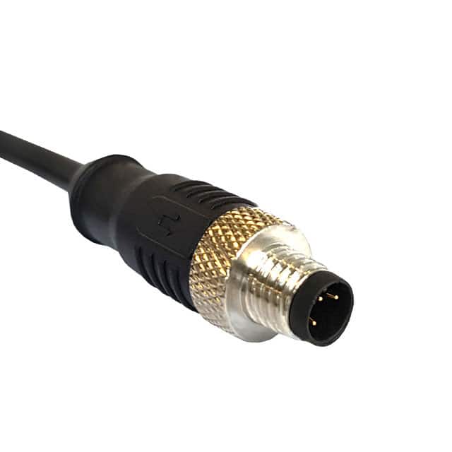 PXPTPU12FIM04ACL010PUR CBL 4POS MALE TO WIRE 3.28'