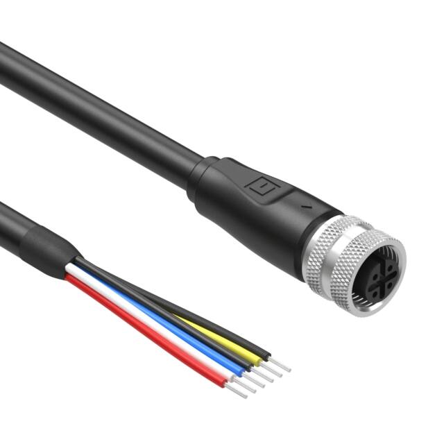 10-04537 CBL FEMALE TO WIRE LEAD 5P 1.64'