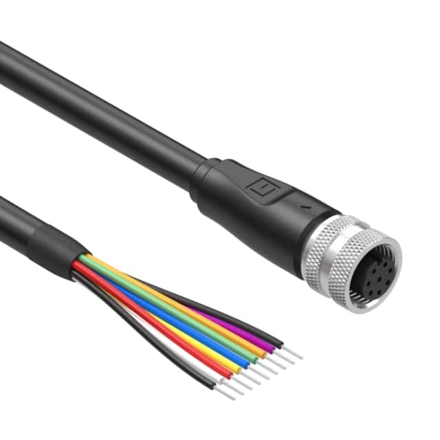 10-04539 CBL FEMALE TO WIRE LEAD 8P 1.64'