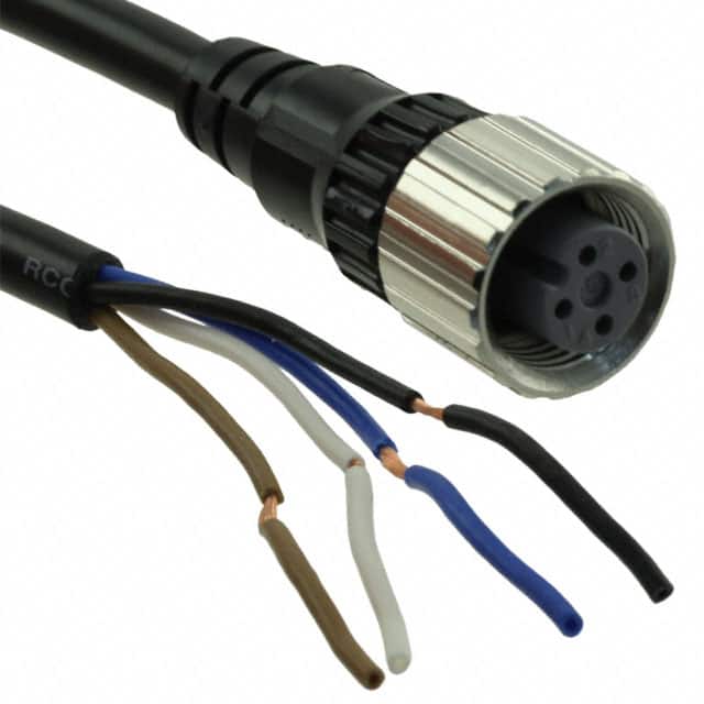 XS2F-M12PVC4S2M CBL 4POS FMALE TO WIRE 6.56'