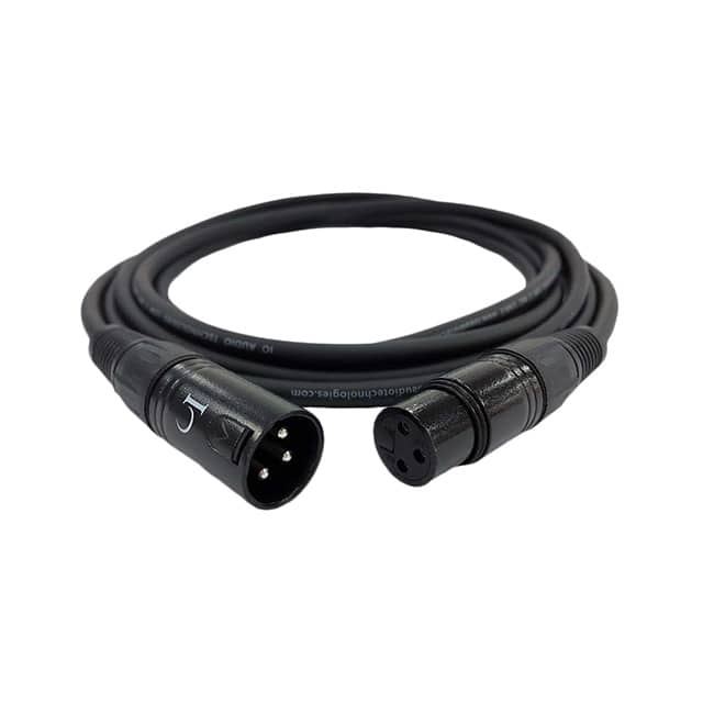 IO-XLR3-10-E CBL 3POS MALE TO FMALE 10'