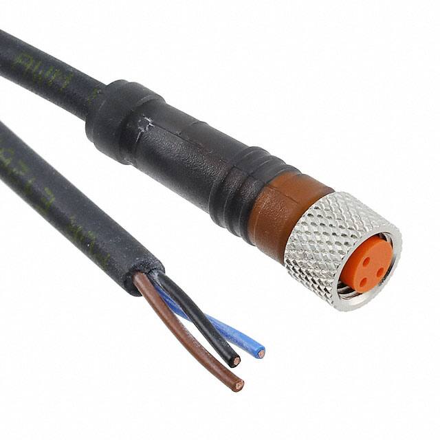 RKMV 3-224/2 M CBL 3POS FMALE TO WIRE 6.56'
