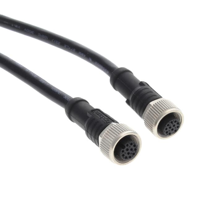 M12A12FL-12AFL-SDA05 CBL 12POS FMALE TO FMALE 1.64'