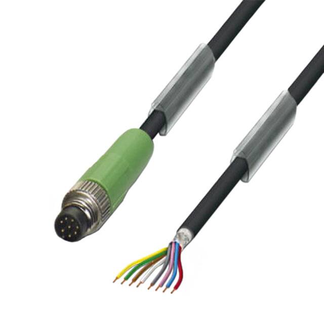 1404181 CBL 8POS MALE TO WIRE 16.4'