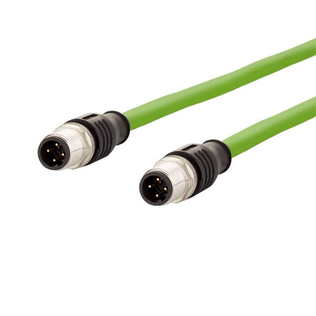 142M1D11020 CBL 4POS MALE TO MALE 6.56'