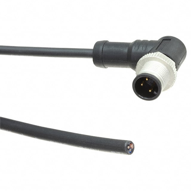 M12A-03BMMM-SR8B01 CBL 3POS MALE TO WIRE 3.28'