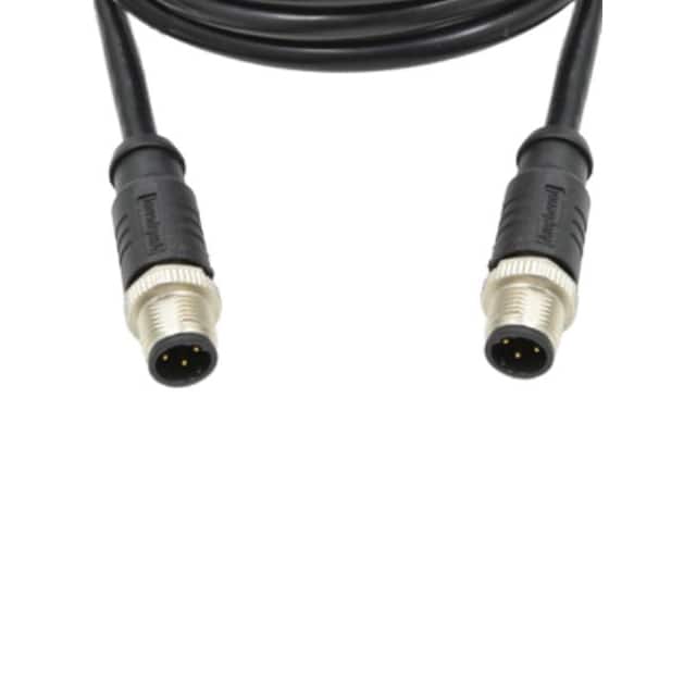 M12A04ML-12AML-SB001 CBL 4POS MALE TO MALE 3.28'