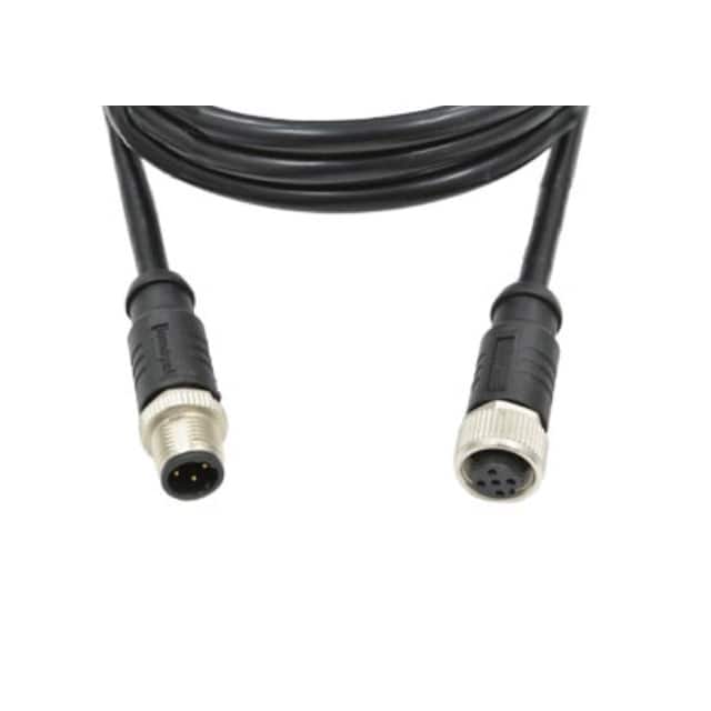 M12A04ML-12AFL-SDA05 CBL 4POS MALE TO FMALE 1.64'