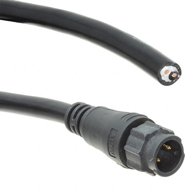 BB-02AMMM-QL8E01 CBL 2POS MALE TO WIRE 3.28'