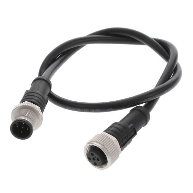M12A05ML-12AFL-SDA05 CBL 5POS MALE TO FMALE 1.64'