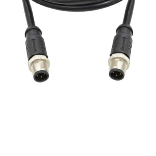 M12D04ML-12DML-SD001 CBL 4POS MALE TO MALE 3.28'