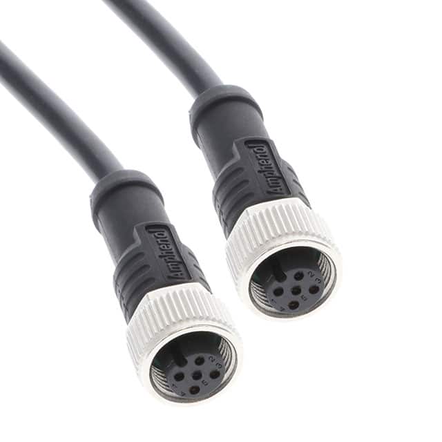 M12A05FL-12AFL-SD001 CBL 5POS FMALE TO FMALE 3.28'