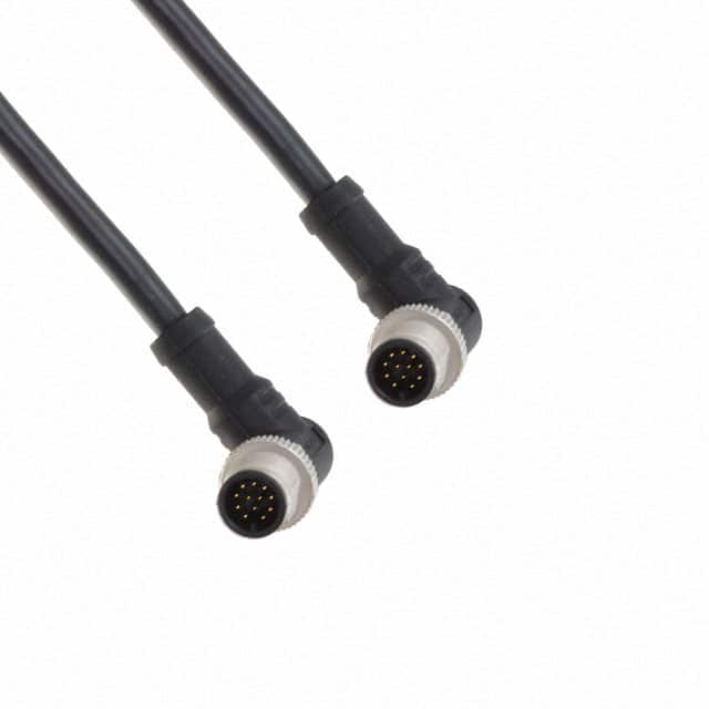 M12A12MR-12AMR-SBA05 CBL 12POS MALE TO MALE 1.64'
