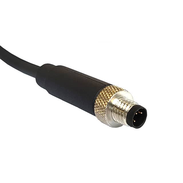 PXPTPU08FIM04ACL010PUR CBL 4POS MALE TO WIRE 3.28'