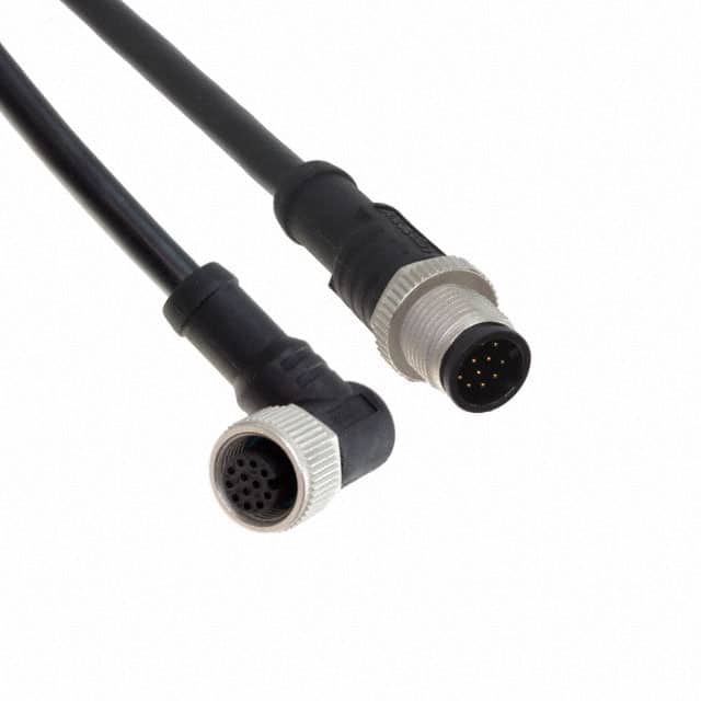 M12A12ML-12AFR-SDA05 CBL 12POS MALE TO FMALE 1.64'