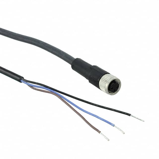 DOL-0803-G02MC CBL 3POS FMALE TO WIRE 6.56'